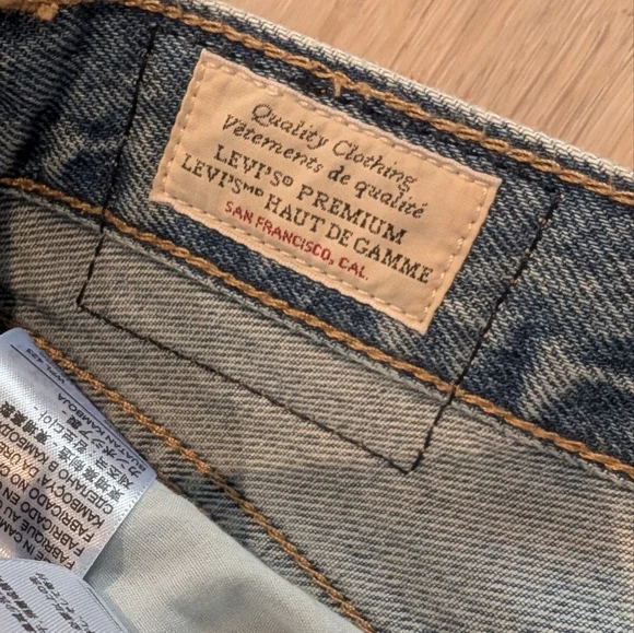 Levis Baggy Bootcut Denim Jeans Size 27 - Picture 9 of 11